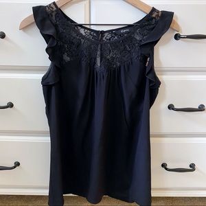 Express Black Lace Tank XS